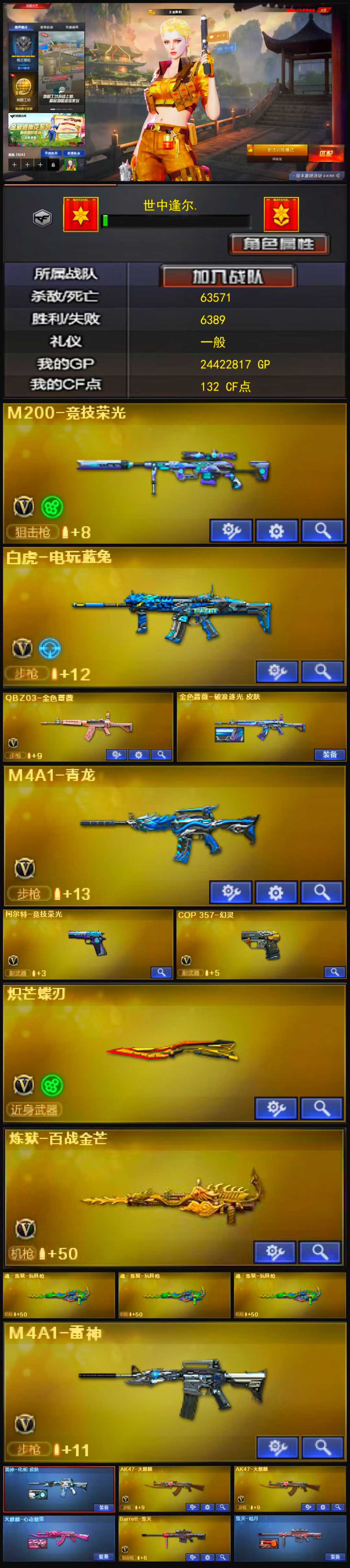 988💰编号KD1148【竞技幻神 源裁决 白虎电玩蓝兔 QBZ COP幻灵 竞技柯尔特】西部【四川一区】【枪王4】【会员等级VIP6】【CF点132】【V武器数52】【幻灵套装X3套】【竞技荣光套装X4套】【M200-竞技荣光】【白虎-电玩蓝兔】【QBZ03-金色蔷薇】【金色蔷薇-破浪逐光 皮肤】【M4A1-青龙】【柯尔特-竞技荣光】【COP 357-幻灵】【炽芒蝶刃】【炼狱-百战金芒】【魂·炼狱-玩具枪】【乔伊教练】【王者影豹】【M4A1-雷神】【雷神-化蛇 皮肤】【AK47-火麒麟】【火麒麟-心动糖果】【Barrett-毁灭】【毁灭-暗月】